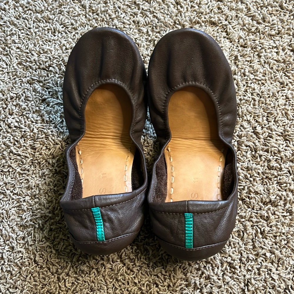 Tieks chocolate brown ballet flats size 11